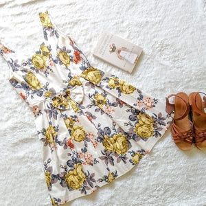 ModCloth Floral Bow Dress